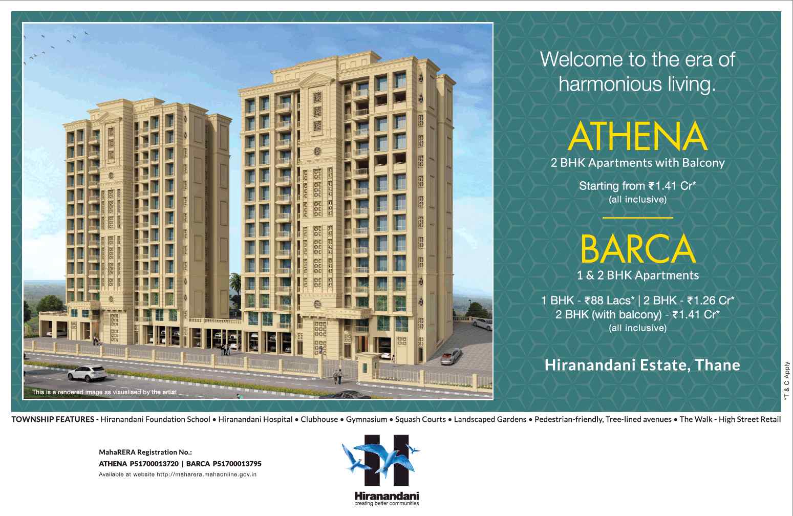 Welcome to the era of harmonious living at Hiranandani Township in Mumbai